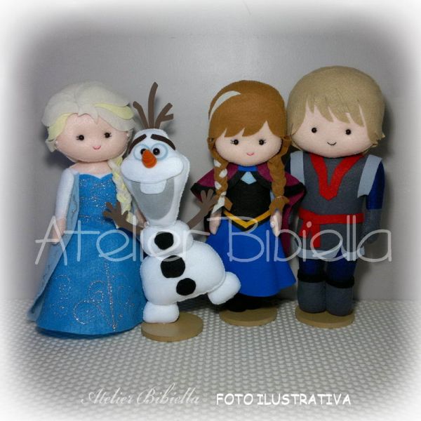 NOVO FROZEN ANNA OU ELSA 40 CM UNIDADE C/ SUPORTE