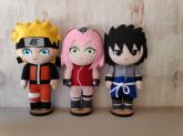 NARUTO KIT 5 PERSONAGENS TAM APROX 32 CM