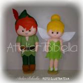 PETER PAN OU TINKER BELL MODELO NEW 30CM UNIDADE