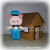 PERSONAGEM 25CM COM CASINHA UNIDADE