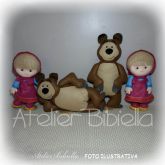 MARSHA 26 E O URSO 33 KIT 4 PERSONAGENS