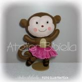 SAFARI BAILARINA PERSONALIZADA 30 CM COM SUPORTE UNIDADE