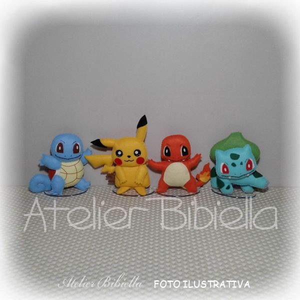 POKÉMON 10CM KIT COM 4 PERSONAGENS