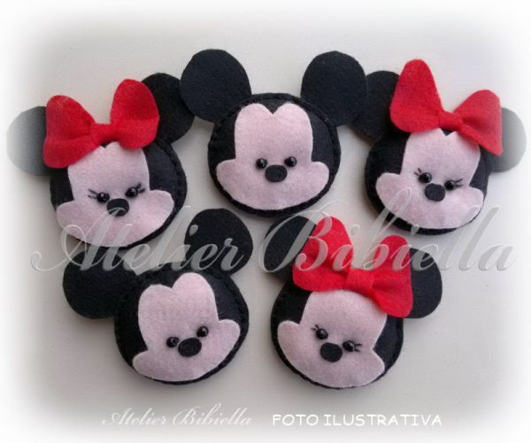 MICKEY OU MINNIE CABECINHA LEMBRANCINHA UNIDADE