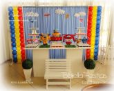 DECORAÇÃO SUPER WINGS 2 CUBO LISO GRADE CORTINA MDF BANCO BOLO