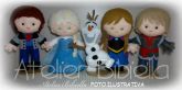 FROZEN ANNA OU ELSA OU OUTRO 40 CM UNIDADE C/ SUPORTE