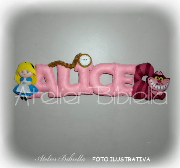 ALICE ENFEITE DE PORTA SEM MDF