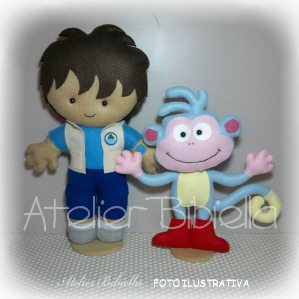 DORA AVENTUREIRA DORA E DIEGO 30CM KIT 4 PERSONAGENS