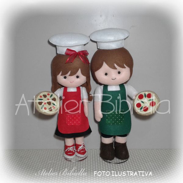 PIZZARIA BONECA OU BONECO 25CM UNIDADE