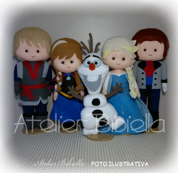 NOVO FROZEN ANNA OU ELSA 30 CM UNIDADE C/ SUPORTE