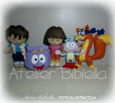 DORA AVENTUREIRA BASE 30CM KIT 5 PERSONAGENS