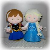 FROZEN ANNA OU ELSA OU OUTRO 25 CM UNIDADE C/ SUPORTE