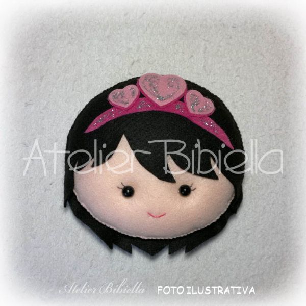 PRINCESINHA PERSONALIZADA CABECINHA 20 CM UNIDADE