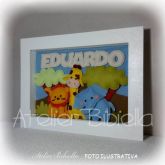 SAFARI QUADRO MDF RETANGULAR NICHO P/ VIDRO