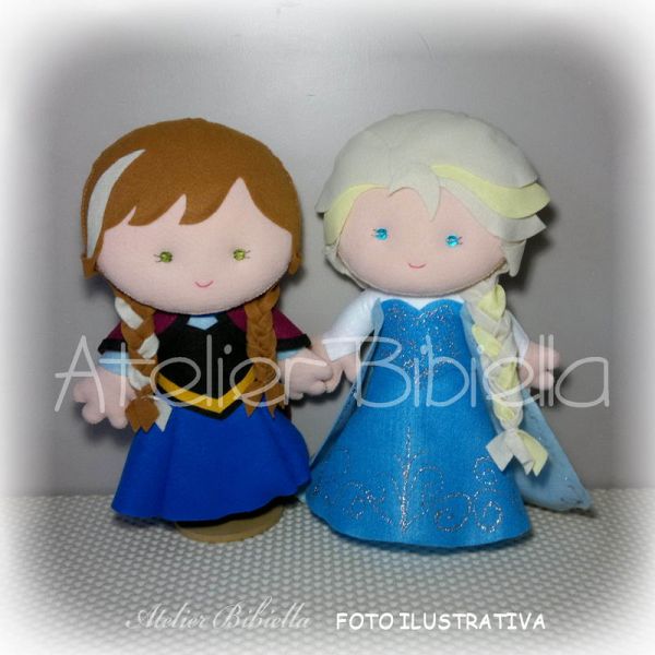 FROZEN ANNA OU ELSA OU OUTRO 25 CM UNIDADE C/ SUPORTE