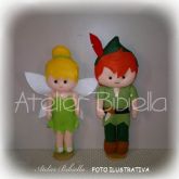 PETER PAN OU TINKER BELL MODELO NEW 20CM UNIDADE