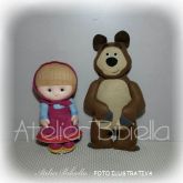 MARSHA 26 E O URSO 33 KIT 2 PERSONAGENS