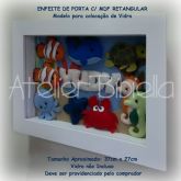 FUNDO DO MAR QUADRO MDF RETANGULAR NICHO P/ VIDRO