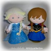 FROZEN ANNA OU ELSA OU OUTRO 35 CM UNIDADE C/ SUPORTE