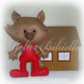 LOBO MAU OU OUTRO PERSONAGEM 30 CM COM CASINHA UNIDADE