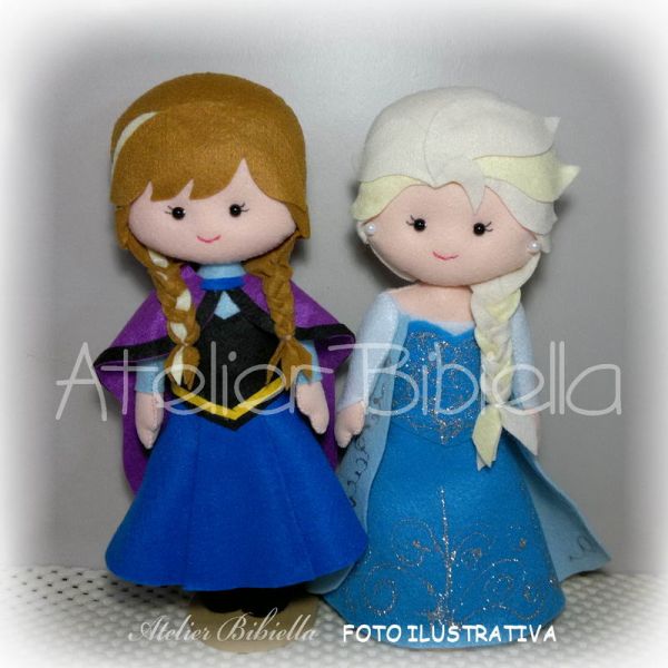 NOVO FROZEN ANNA OU ELSA 30 CM UNIDADE C/ SUPORTE