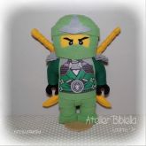 NINJAGO LEGO KIT 4 PERSONAGENS 25 CM