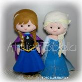 NOVO FROZEN ANNA OU ELSA 30 CM UNIDADE C/ SUPORTE