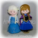 NOVO FROZEN ANNA OU ELSA 25 CM UNIDADE C/ SUPORTE