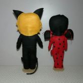 LADYBUG E CAT NOIR KIT C/ 2 PERSONAGENS 30CM