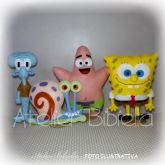 PERSONAGEM DO BOB SPONJA C/ 25 CM UNIDADE COM SUPORTE