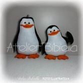 KIT C/ 4 PINGUINS DE MADAGASCAR