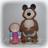 MARSHA 26 E O URSO 45 KIT 2 PERSONAGENS