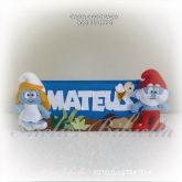 CAIXA DECORADA SMURFS PARA LEMBRANCINHAS