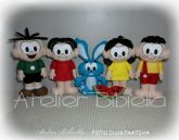 TURMA DA MONICA KIT 6 PEÇAS BASE 25CM