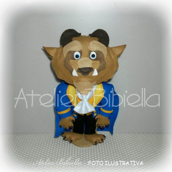 BELA E A FERA PERSONAGEM 30CM UNIDADE C/ SUPORTE