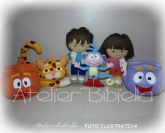 DORA AVENTUREIRA BASE 30CM KIT 6 PERSONAGENS