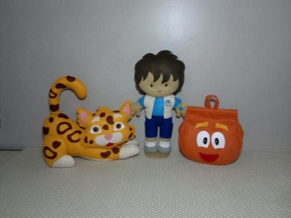 DORA AVENTUREIRA KIT 3 PERSONAGENS