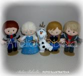 FROZEN ANNA OU ELSA OU OUTRO 20 CM UNIDADE C/ SUPORTE