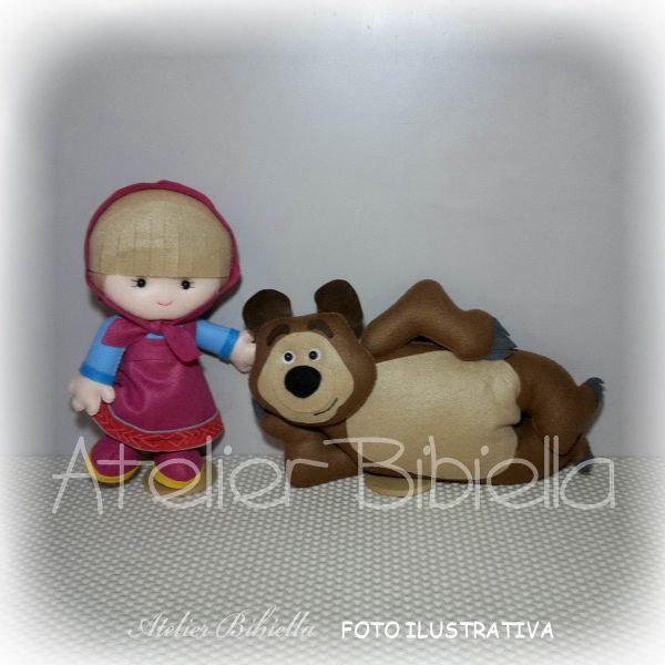 MARSHA 26 E O URSO 33 KIT 2 PERSONAGENS